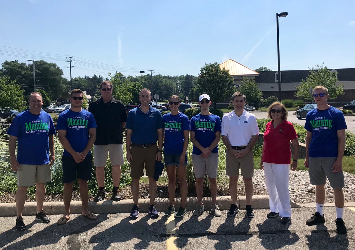 manningforohio's tweet photo. Despite the heat, #TeamManning was out knocking doors in Avon today. Thank you to our wonderful volunteers who joined us! https://t.co/K3boeVEnKo