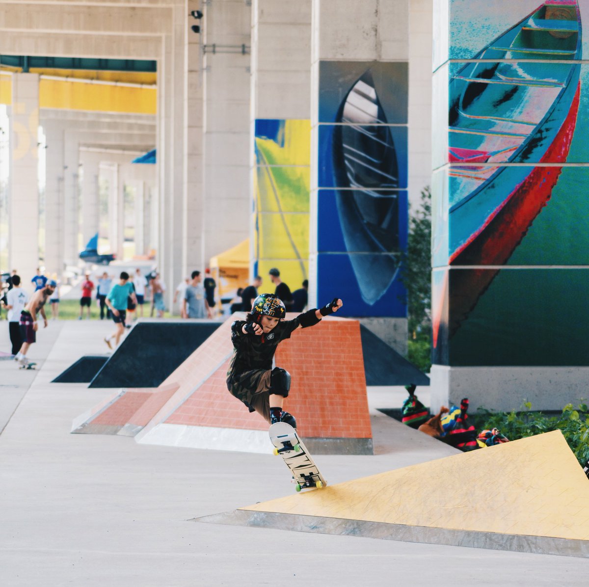 thebentway's tweet photo. 📸: #CITE Opening Weekend

No matter the season, there's always fun to be found at #TOBentway: https://t.co/2jEaYpGUJP

#SkateBentway #BuildforBokma https://t.co/5kgmm17mXe