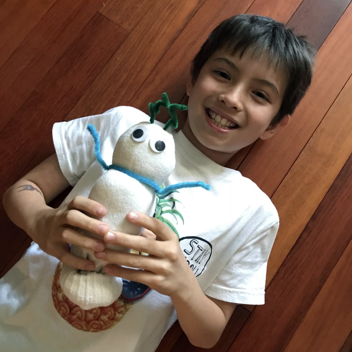 Andarko's tweet photo. Inspired by The Big Fun Crafty Show, my boy made a sock monster! #BigFunCrafty @carlyciarrocchi @UniversalKids #sockmonster https://t.co/kHi91ONNTq