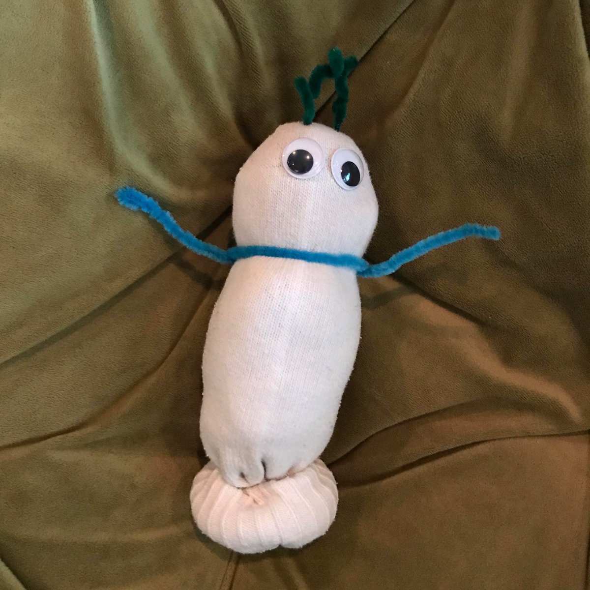Andarko's tweet photo. Inspired by The Big Fun Crafty Show, my boy made a sock monster! #BigFunCrafty @carlyciarrocchi @UniversalKids #sockmonster https://t.co/kHi91ONNTq