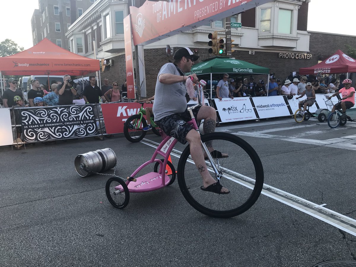 TOADCyclingRace's tweet image. Trikes of all sizes and shapes.  @BensCycleMKE #ToAD2018 #downerclassic #iscorp #ottowenz