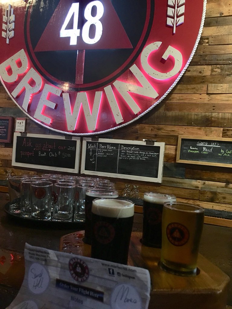 CavemanBTLS's tweet photo. Hanging out at @marker48brewing in #BrooksvilleFL. 🙌🏼🍺😁 Enjoying another #4BrewFlight featuring:
1️⃣ #MermaidsMilk #MilkStout
2️⃣ #Moreo #BrownAle
3️⃣ #Sandhill #RedAle
4️⃣ #Banana #Mead (#guesttap from @craftedmead)😁😁😁👍🏼👍🏼👍🏼🍺🍺🍺 #BubbaArmy #marker48 https://t.co/QG96fbyfuj