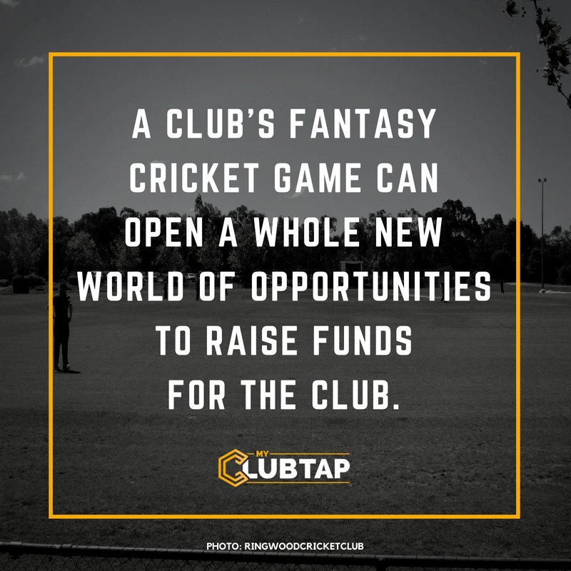 #ClubFantasyCricket #FantasyCricket #Supercoach #ClubCricket #CricketClub #Cricket #CommunityCricket #CricketAustralia #Australia #ConnectingCommunity #FantasySports #MyClubtap #MyClubtap2018