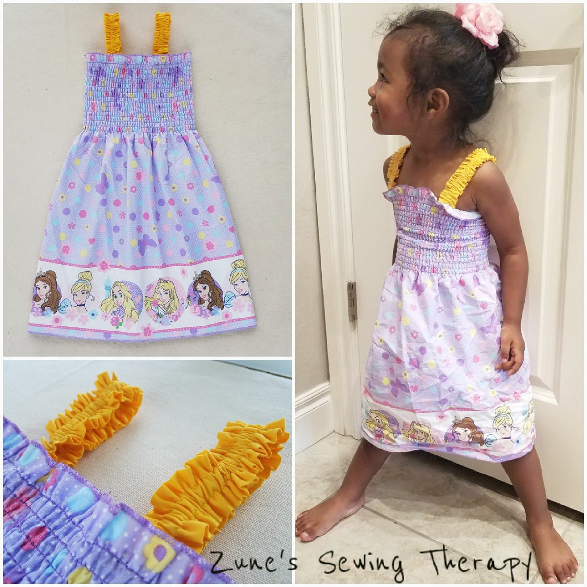 sewing_zune's tweet photo. Upcoming tute! #DIY #sewing #make #presmockedfabric #shirred #kids #toddlers #girls #ToddlerGirl #fashion #disneyprincess #purple #dress #mixedkids #mixedgirl #Joann_Fabrics https://t.co/EnXDum5iv1