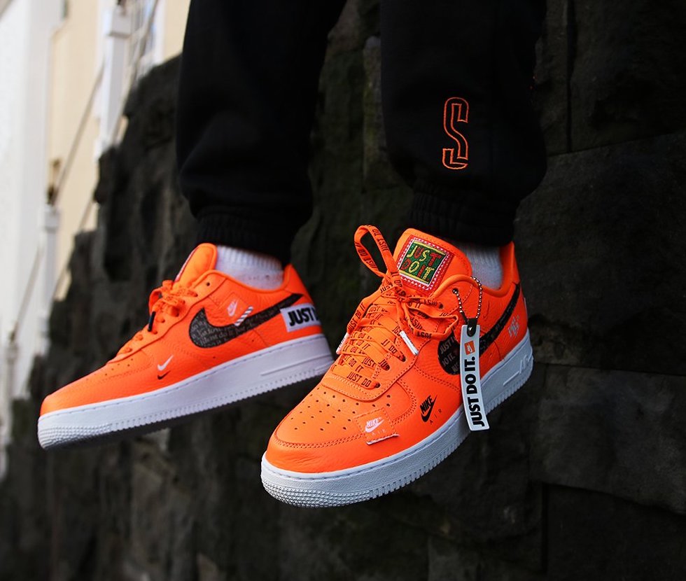 just do it nike air force 1 low orange