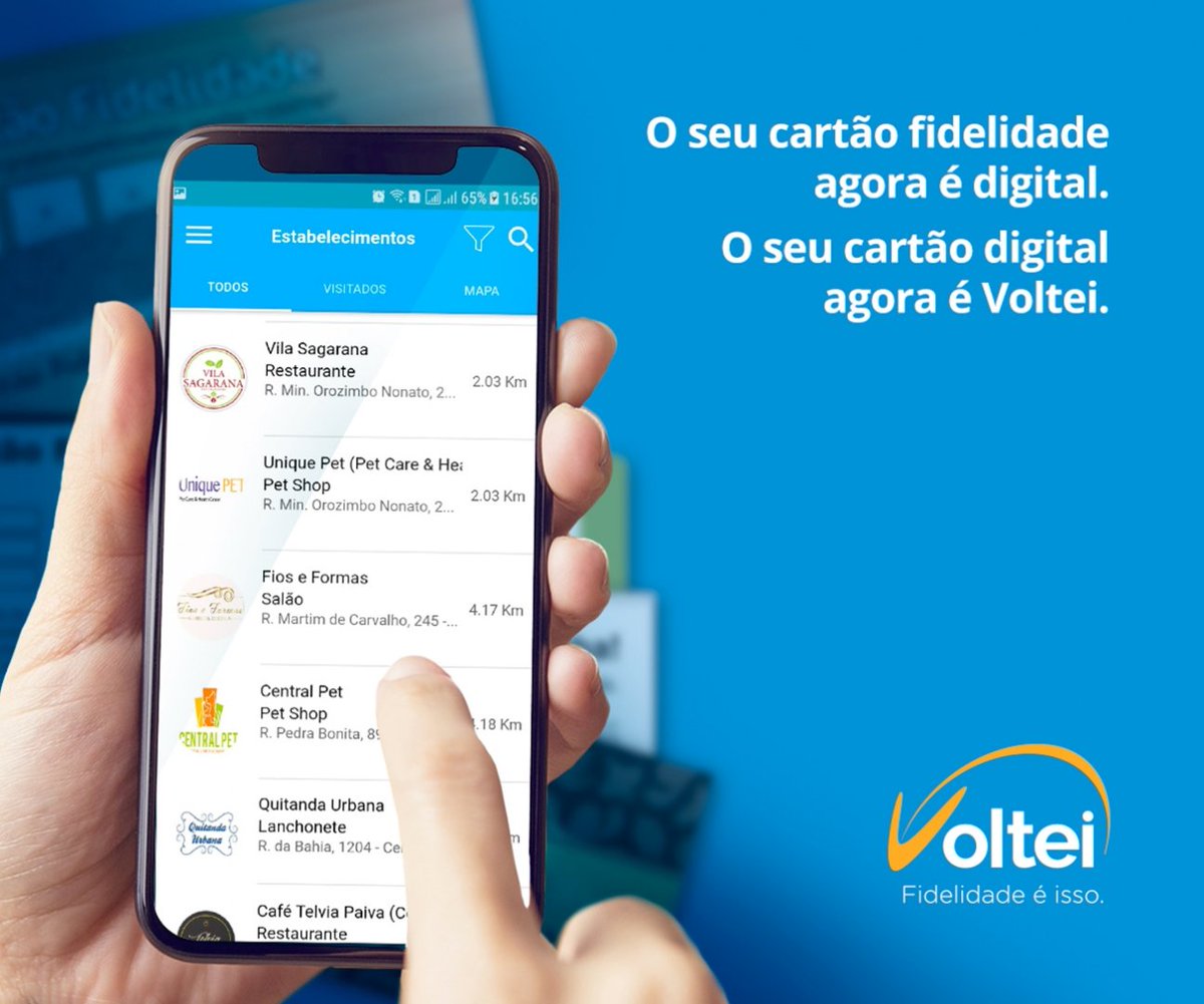 VolteiOficial's tweet photo. Tenha e controle diversos cartões fidelidade em formato digital em um único aplicativo com muitas vantagens. Com o Voltei chega de carregar, esquecer ou perder aquele cartão fidelidade impresso e seus selos. Seja Voltei: https://t.co/kK9WZGY8fD https://t.co/ny5GwZG0r7