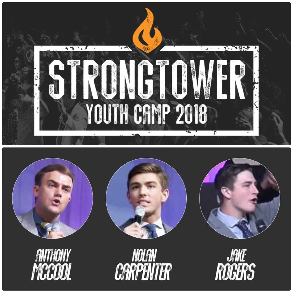 RaymondWoodward's tweet photo. Blessed to be at StrongTower Youth Camp in Mars Hill, NC. Thankful for this generation of Apostolics! Honored to preach with @AQMcCool, @NRCarpenter & Jake Rogers - three of the finest young ministers in @ALJCorg. Thanks to @ZDHammond & @FACStudents for incredible vision! #STYC18 https://t.co/vKqsa5tPei