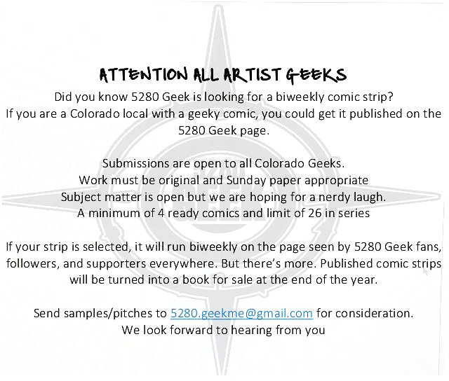 5280Geekme's tweet image. Open for submissions, please share and send us what you have. #5280Geek #Orginalartists #Localartists