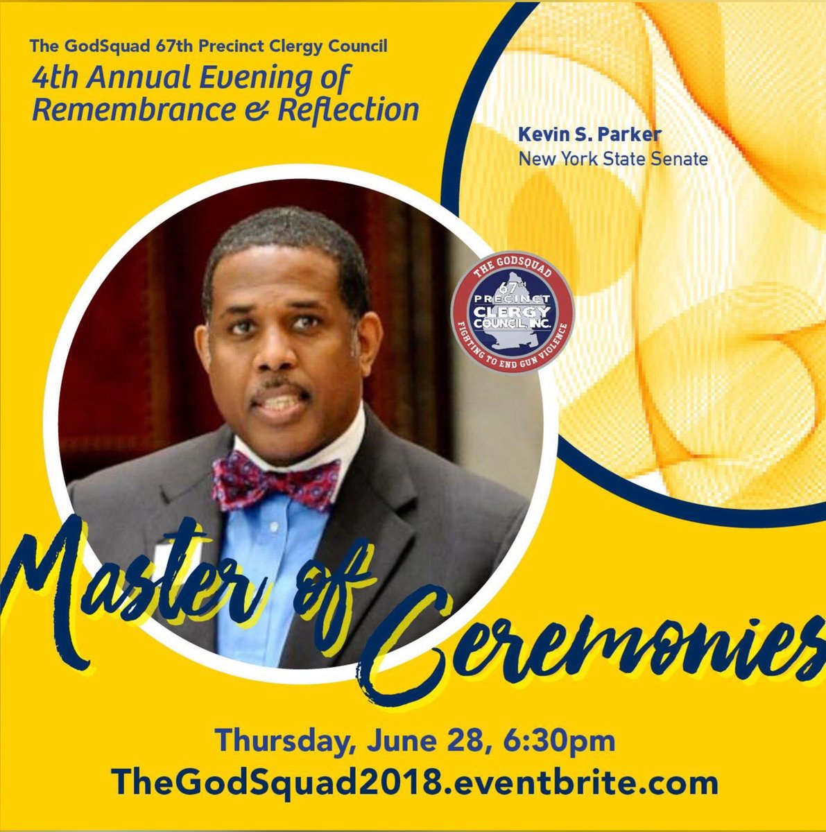 67ClergyCouncil's tweet photo. @SenatorParker Master of Ceremonies #67PCC https://t.co/pSVk5q3Jvm