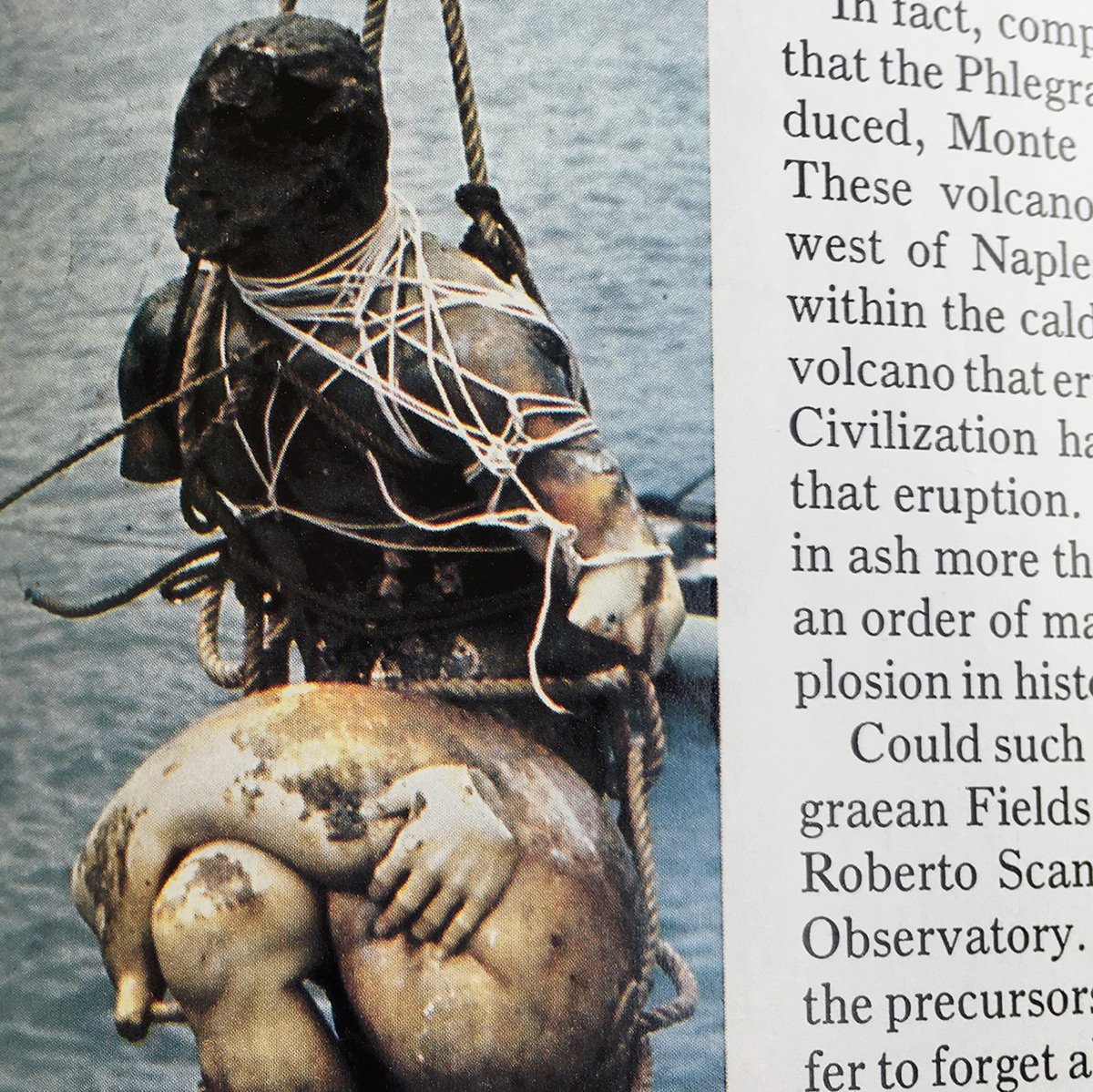 from an old National Geographic magazine: Pozzuoli and the phenomenon called bradisismo which causes the earth to rise