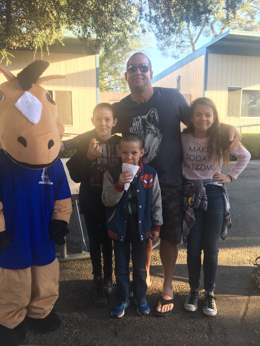 Dads and donuts day at school with my babies feb 9