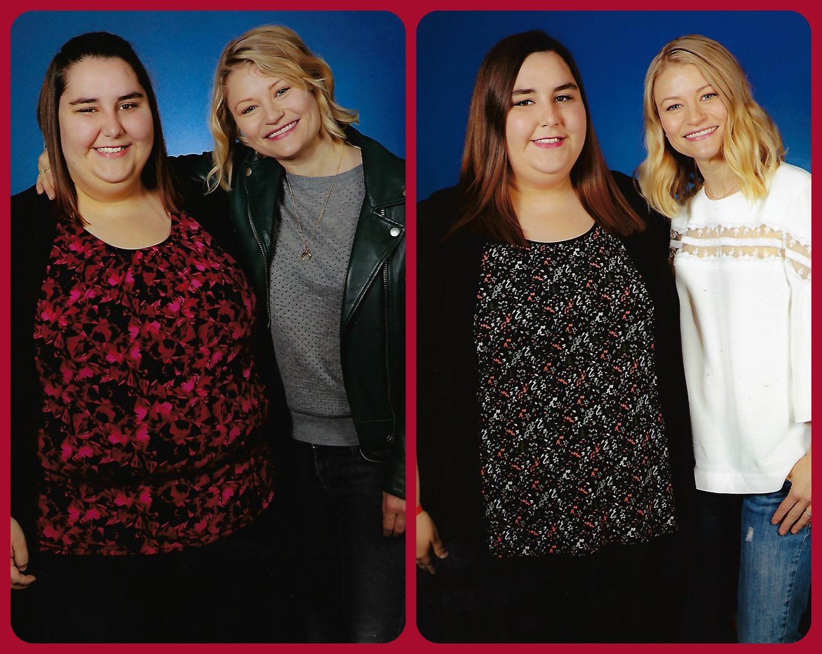 amanda_troisi's tweet photo. my photos with @bexmader @KarenDavid @emiliederavin and @LanaParrilla a year apart! #ouattor and #ouatorl memories that I will have for a lifetime, I wish I could do it a third time ❤️💚 https://t.co/jb7wOxdaMk