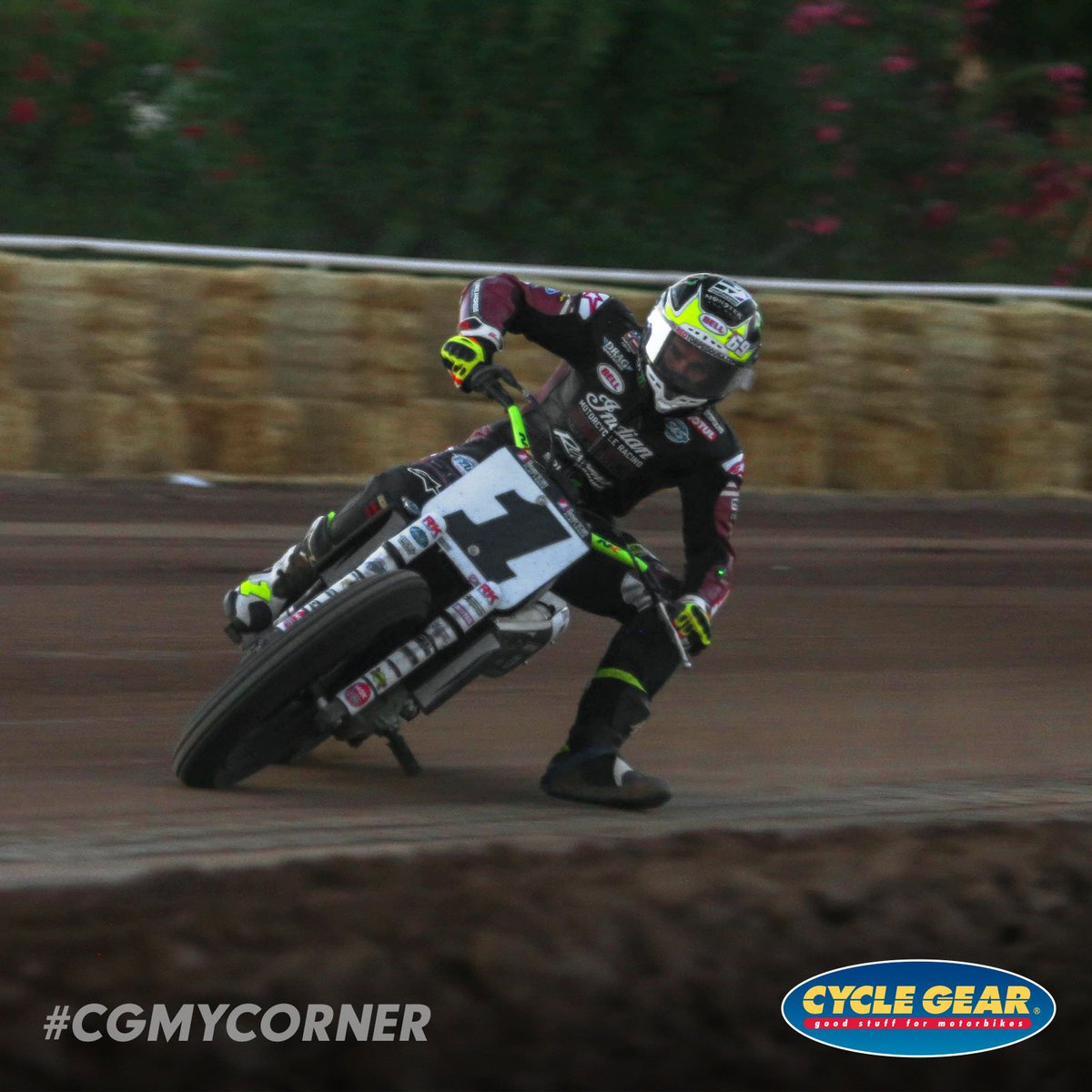 Get ready @AmericanFlatTrk fans for some big action at the @indianmotocycle #LimaHalfMile this weekend! We'll be watching @JMees1 and cheering him on while bringing some fun from the tracks to you! #CGMyCorner #LimaHalfMile #JaredMees