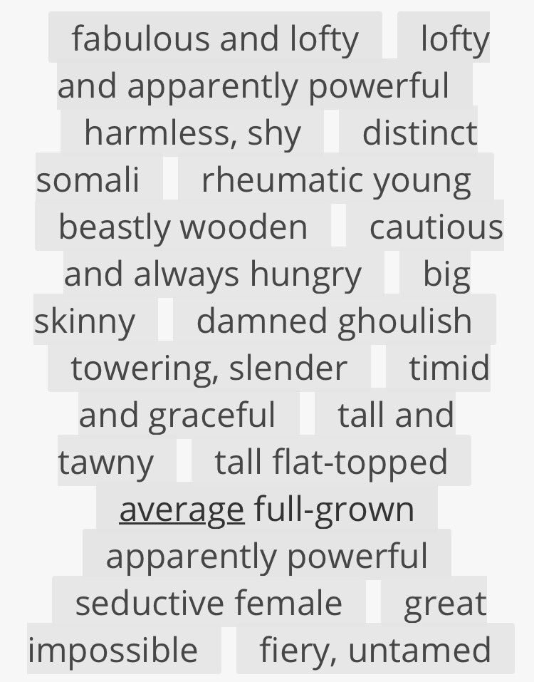 Janelle Shane On Twitter Okay Here S Another One What Word Fabulous And Lofty Aly Ful Harmless Shy Distinct Somali Rheumatic Young Beastly Wooden