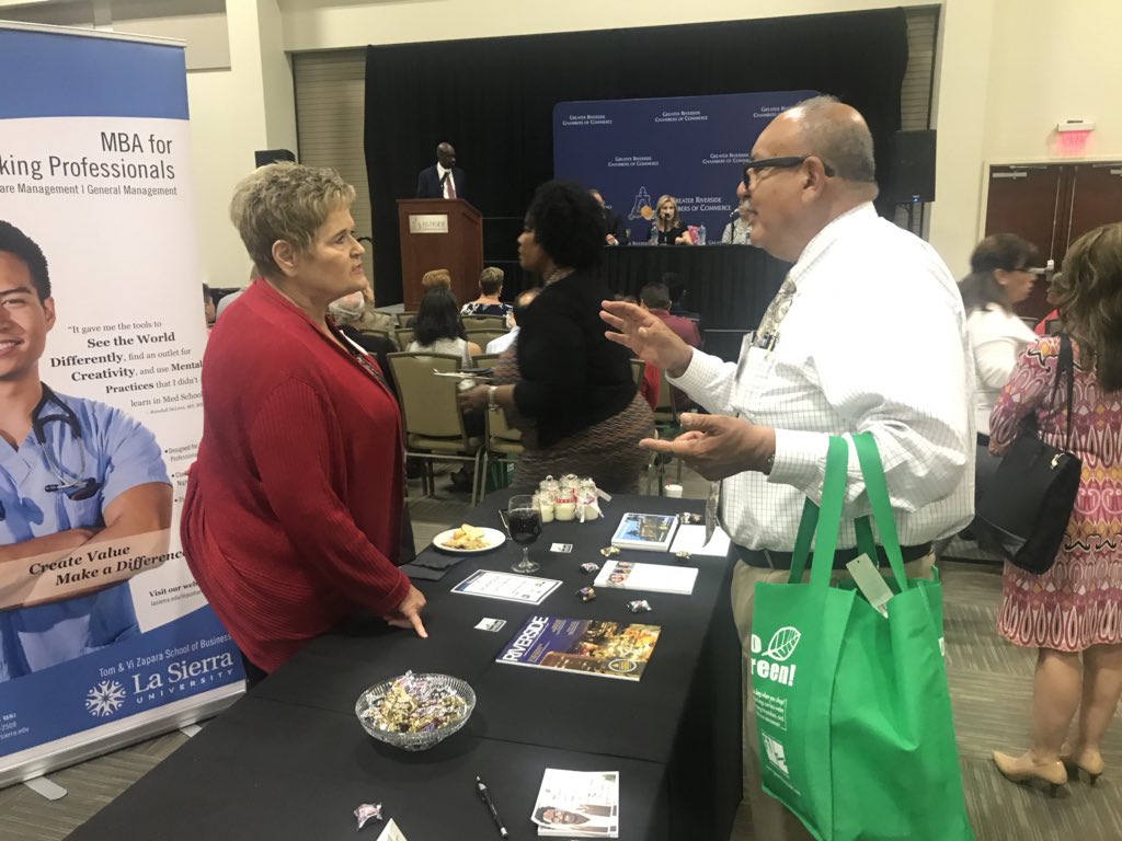 RivChamber's tweet photo. Stop by the Riverside Convention Center to interact with 55+ exhibitors! This is a great opportunity to network and interact with multiple employers, meet our young entrepreneur of the year, and obtain business advice. #rivbizweek #grcc #rivbiz #yea https://t.co/3isOLmoBnU