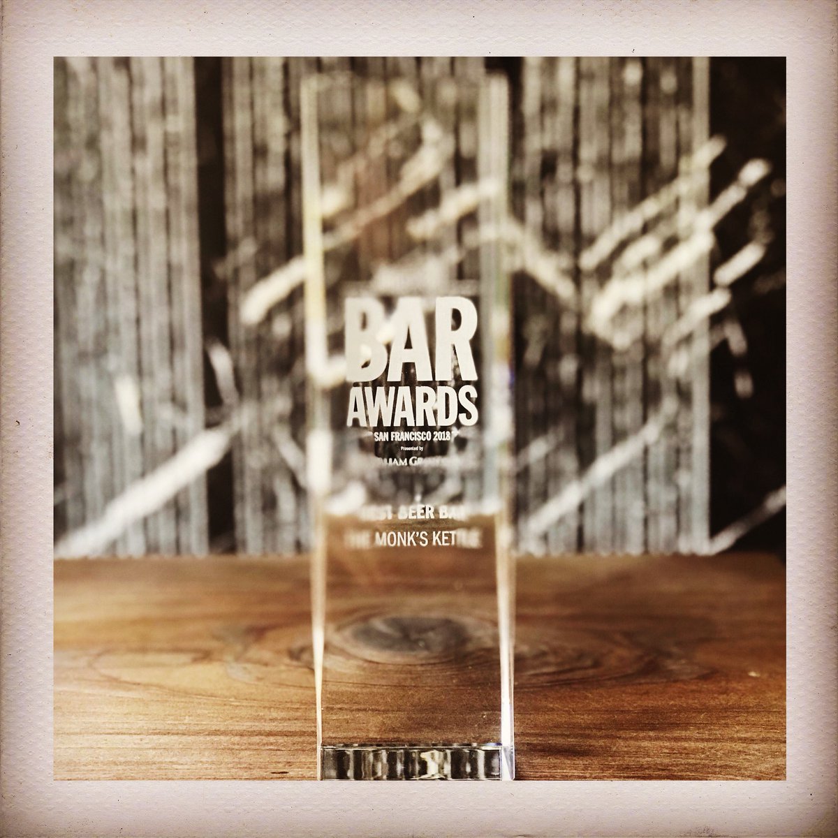 monkskettle's tweet photo. We are a bit tardy in posting this but a huge shoutout and thank you to @TimeOut_SF for awarding us #BestBeerBar last week. Thank you! https://t.co/0UA9dSgm4X