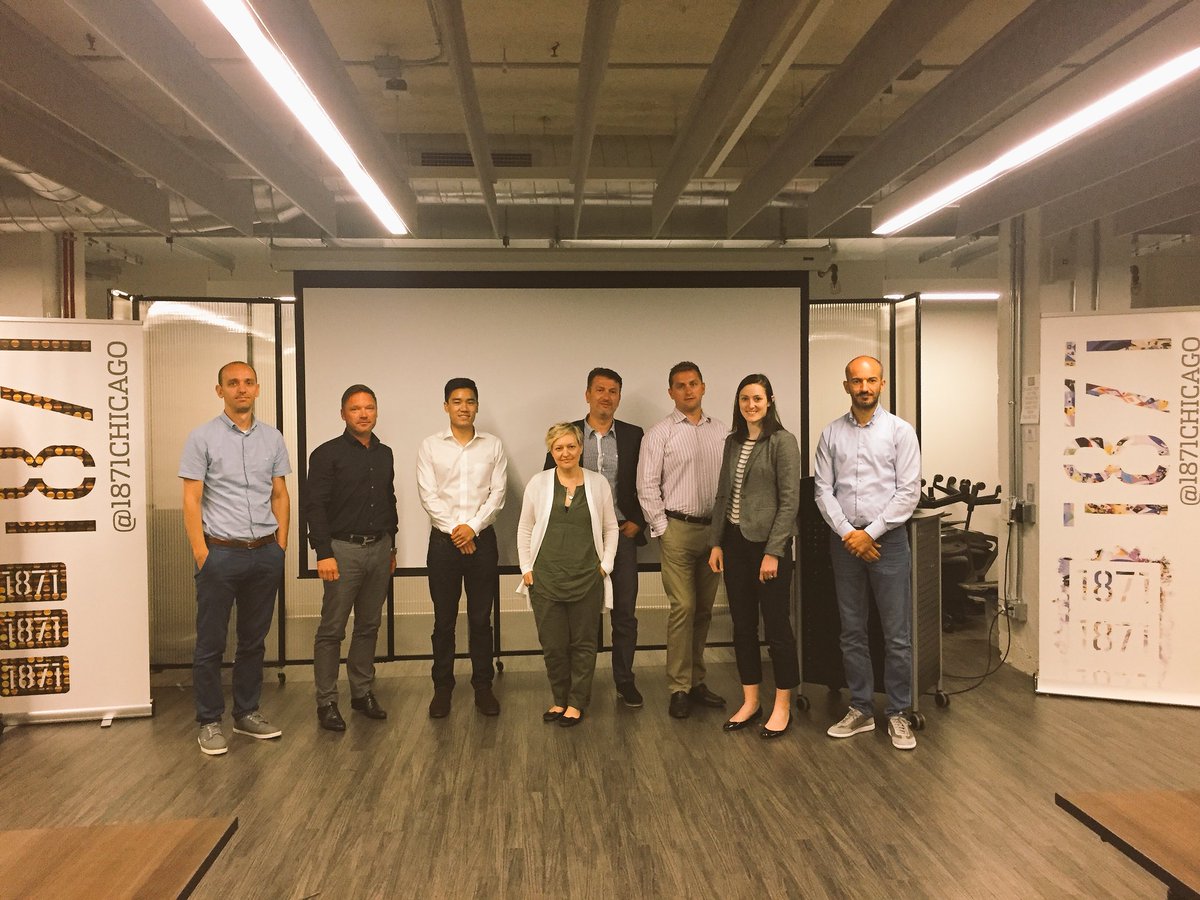 CEEDGlobal's tweet photo. CEED Business Envoy in Chicago day 2 began w/ the amazing @riverbed meeting Kevin Drost, CSO. Later on we met investors Jackson Jhin, Investment Analyst @ChicagoVentures &amp; Kaitlin Doyle, Director @IrishAngels. We finished the day meeting Craig Vodnik the co-founder @cleverbridge https://t.co/XfxyjhRLfh