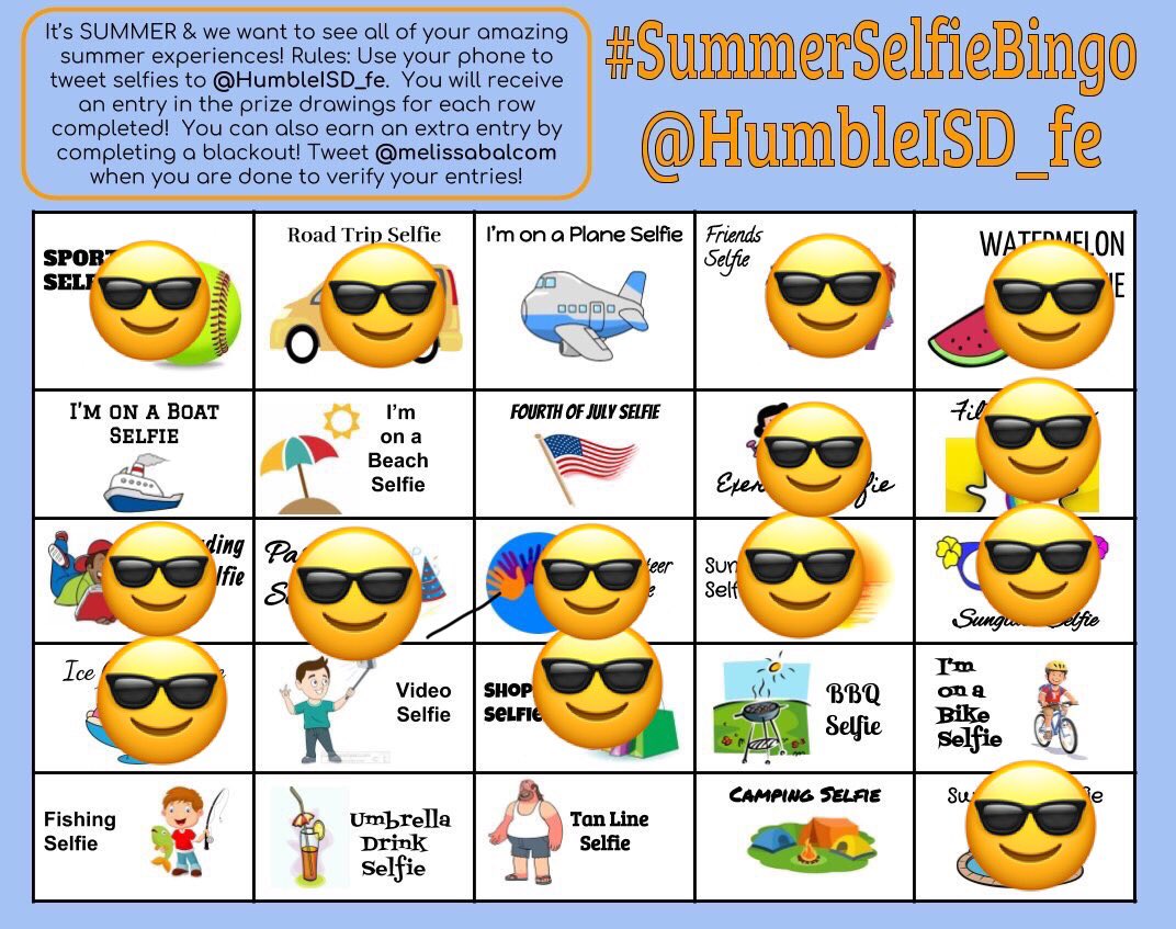 cindybarker79's tweet photo. Celebrating my handsome hubby’s birthday today!! #partyselfie #summerselfiebingo @HumbleISD_FE #FinallyaBINGO https://t.co/GMCWmDWKYT