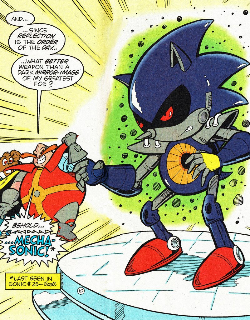 The introduction of a new Metal Sonic, from Archie Comic’s 'Knuckles C...