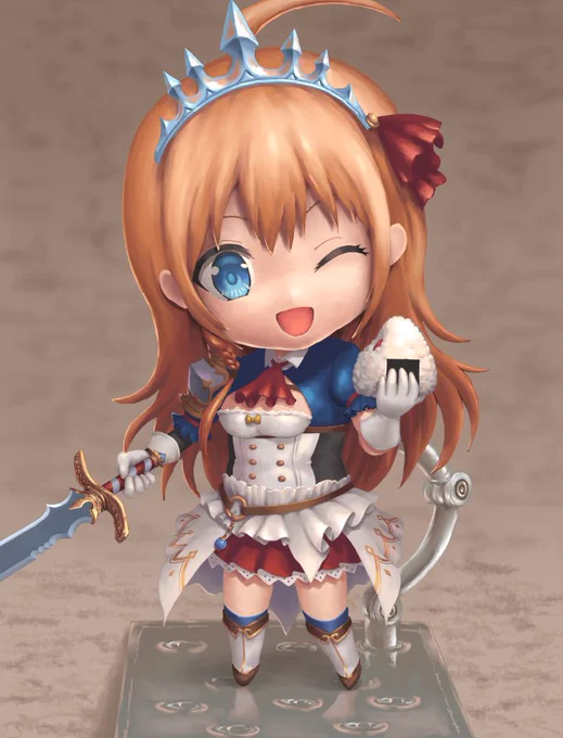 「ねんどろいど風ペコリーヌ」と「チカ」
を描きました。

#プリコネR 