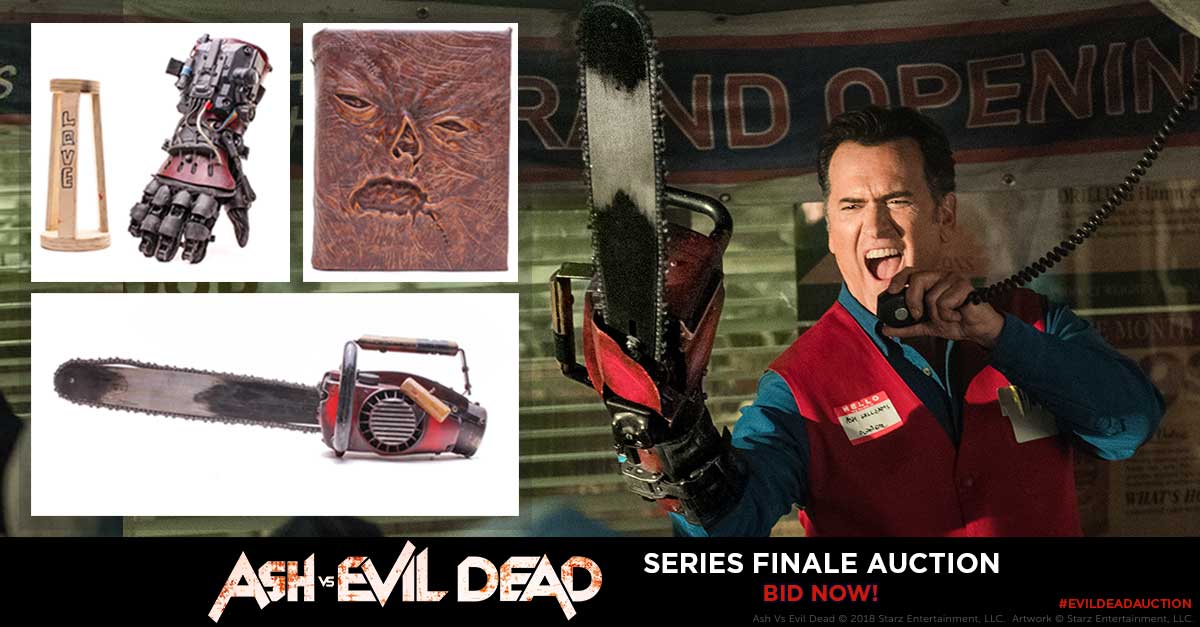 #AshvsEvilDead may be over, but that classic blue shirt is forever. Here's your chance to channel your inner Ash: evildeadauction.com