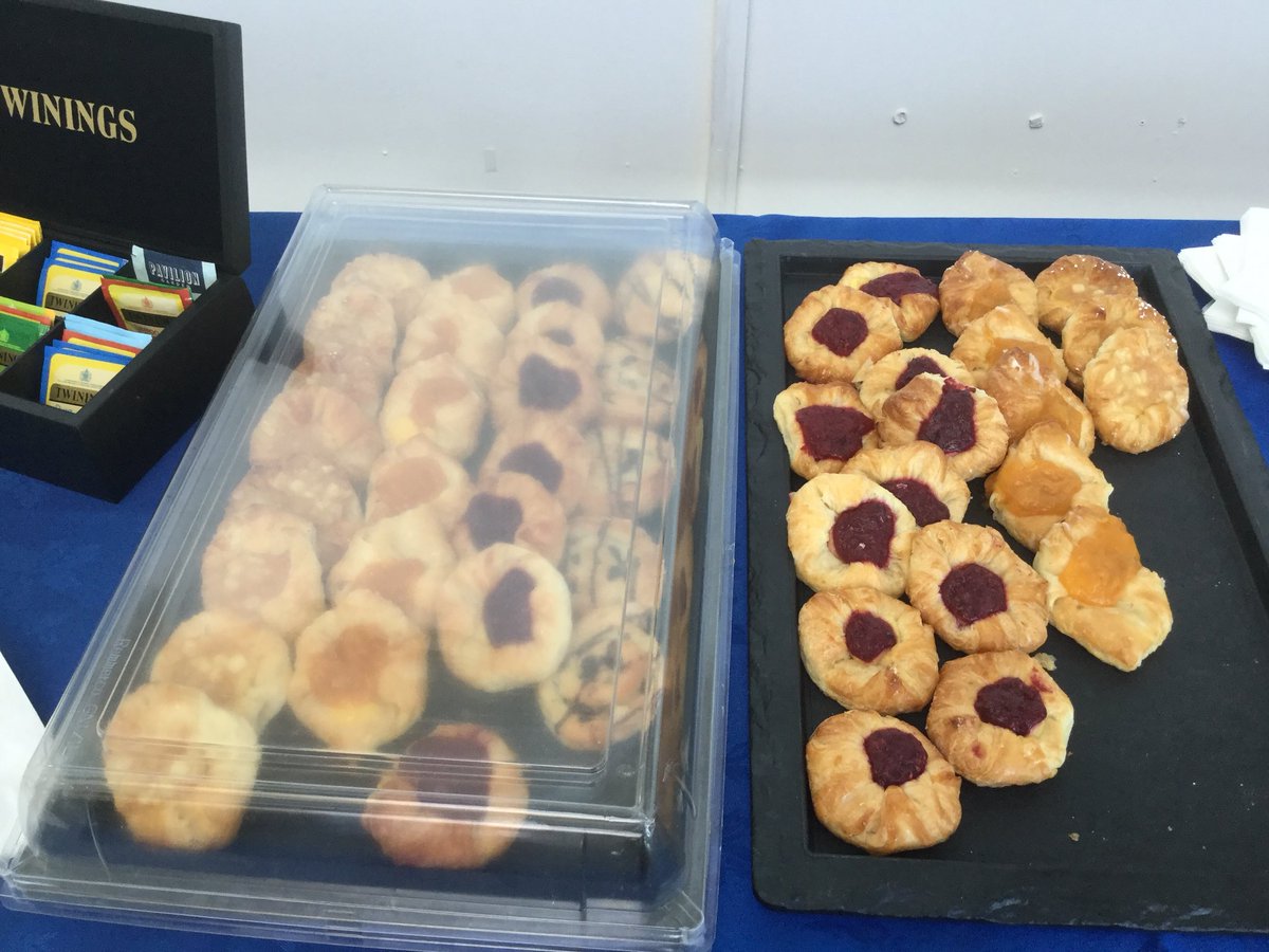 BESANews's tweet photo. Day 2 of #BESA2018, pastries are ready and so are we! Let’s go! Looks like it’ll be a great day #conference #UniversityofBolton #colleagues #research https://t.co/GlJrcw1trY