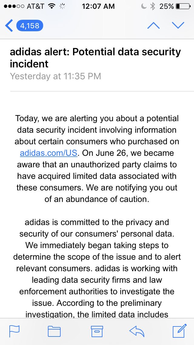 adidas on "@TheAgentBurgos @adidasUS Yes, this is a legitimate email. contact our customer care team for more information on at customerservice@us.adidas.com" / Twitter