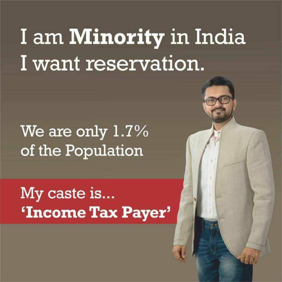 Life of a Income Tax Payer. #incometax #reservationsystem