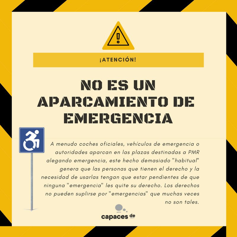 capaces_de's tweet photo. Desgraciadamente, en muchas ocasiones, quien ocupa las plazas destinadas a P.M.R. son coches oficiales alegando una emergencia
#capacesde #plazaslimitadas #nosotrosmultamos #movilidadreducida #pmr #accesibilidaduniversal https://t.co/ePGmHOD0w9