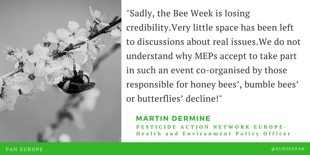 EuropePAN's tweet photo. 🐝GREENWASHING has buzzed in #BeeWeek2018 @EUBeeWeek🐝
Read 📄@EuropePAN reaction 👉https://t.co/9gydV8yzhB
@MichelDANTIN @MaireadMcGMEP @marijana_petir @Nat_GRIESBECK @pavelpoc @Frederiqueries @juliegirling @EU_ENV @KarmenuVella https://t.co/39BNzZVHTY