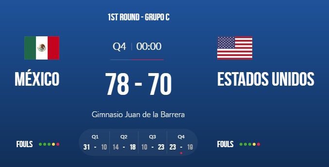 rafille14's tweet photo. México le acaba de ganar a Estados Unidos en basket, creo que sí es cosa de seguir imaginando y haciendo cosas chingonas #QuePincheOrgullo https://t.co/DeMM8MCr0E
