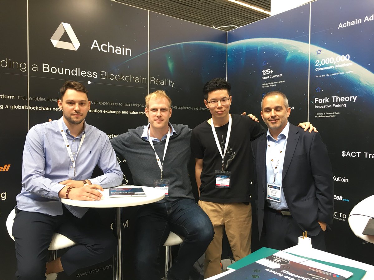 Achain_DE's tweet photo. Amsterdam Blockchain Expo 2018 war ein voller Erfolg für #Achain. Netzwerken und Adoption waren die Schlüssel Aufgaben für uns. Danke an alle die vorbeigeschaut haben $act #cryptocurrency #blockchain #expo https://t.co/s8yGn20V8l