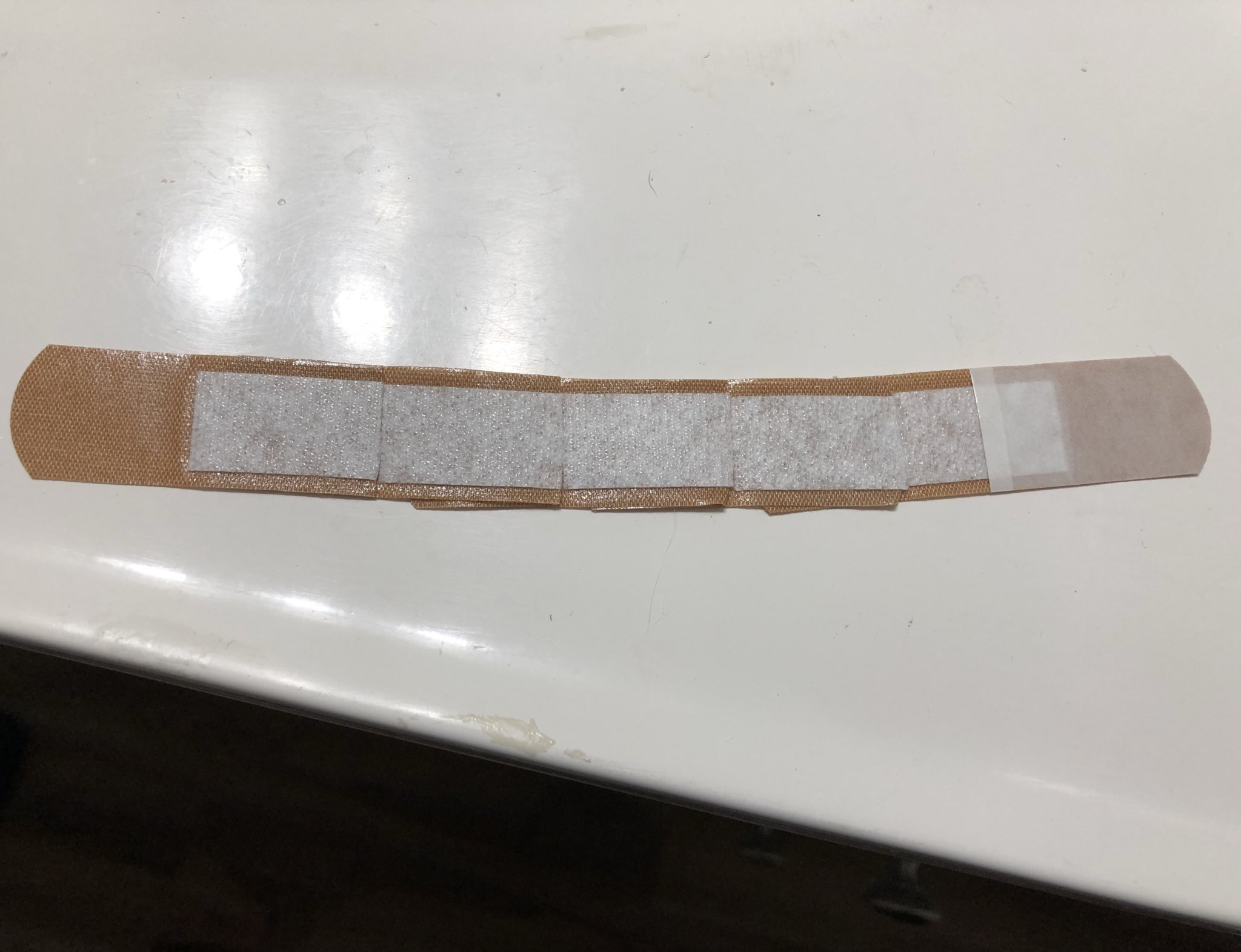 🍉 Danika Harrod 🍉 on X: CW moro scratched my sister VERY BADLY this  morning when getting her into her carrier so my sister just made this...  bandage... which shes calling the “