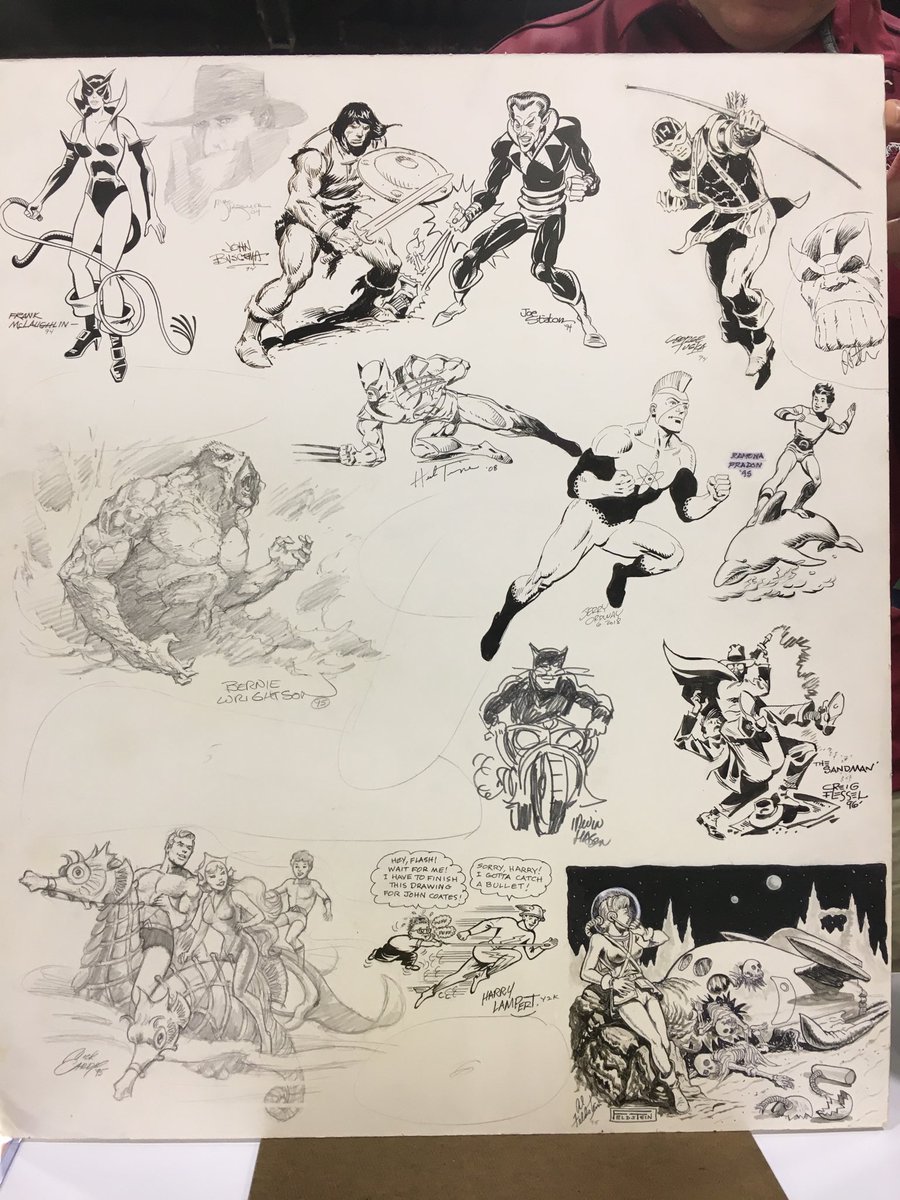 JerryOrdway's tweet image. Look at the history on this piece! I am thrilled to be part of it! #heroescon