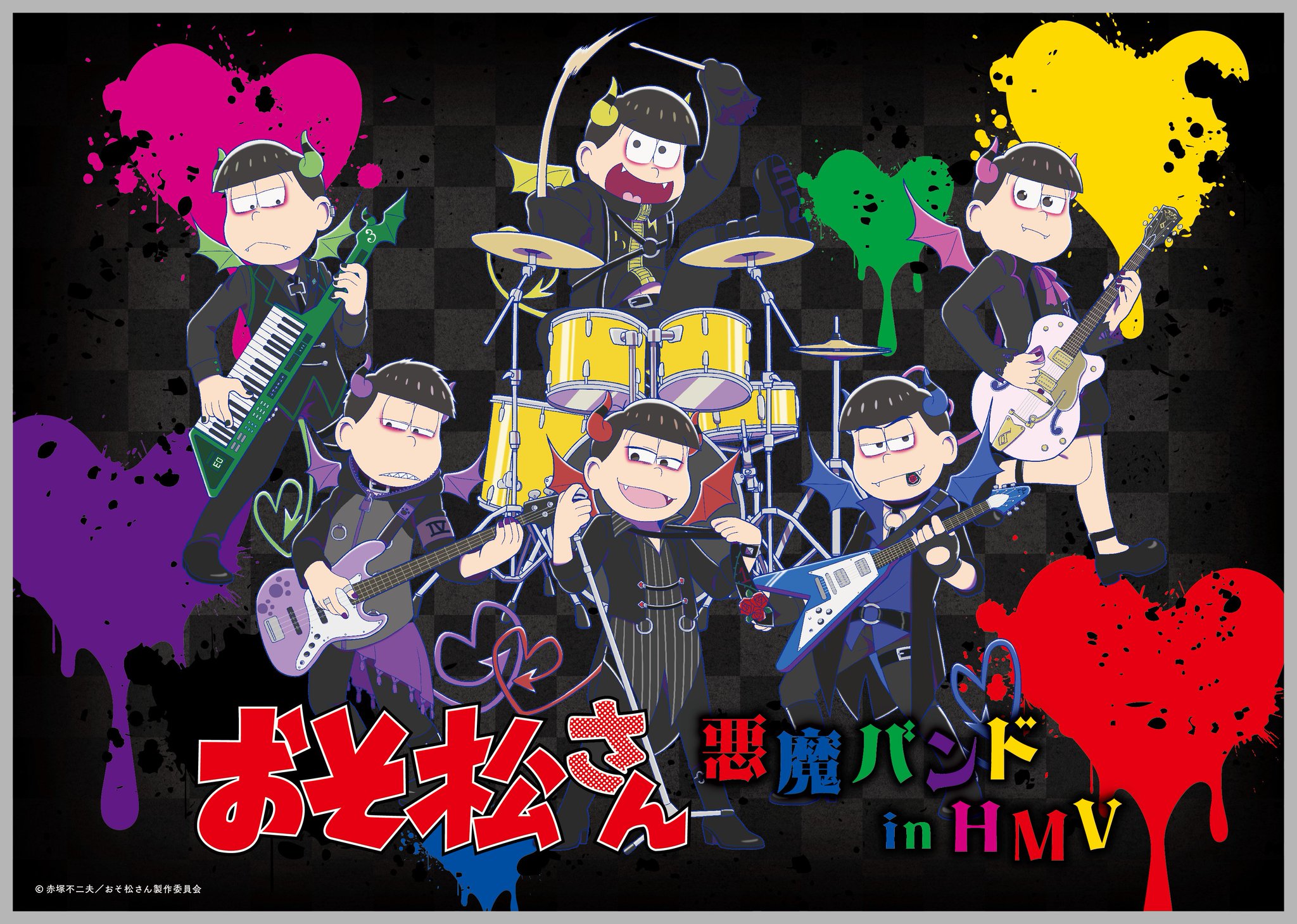 おそ松さん おそ松 悪魔バンド　アクリルスタンド おそ松さん 悪魔バンド カラ松 一松 アクスタ バンド松 おそ松さん 色松 一