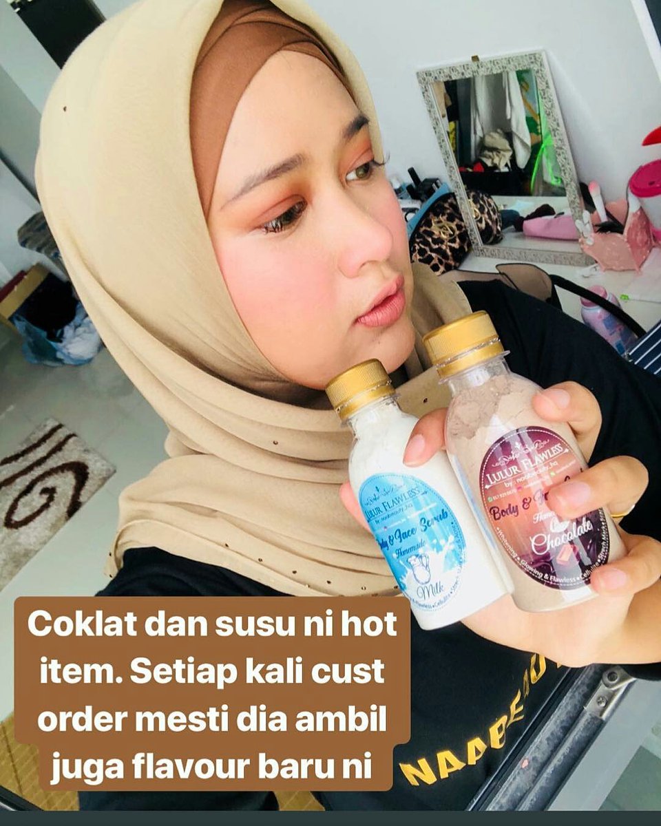 profix_violet's tweet photo. LULUR FLAWLESS SCRUB‼️‼️

Serious scrub ni boek gila result dia📛

3 FLAVOUR❕❗️
📌Green tea
📌kunyit
📌Coffee
📌susu
📌coklat

Lelaki perempuan semua boleh pakai, muka dan badan! Ramai dah try 
 Only RM15. 
.
https://t.co/eNdOF6QnIB https://t.co/ttkjuQUpUo