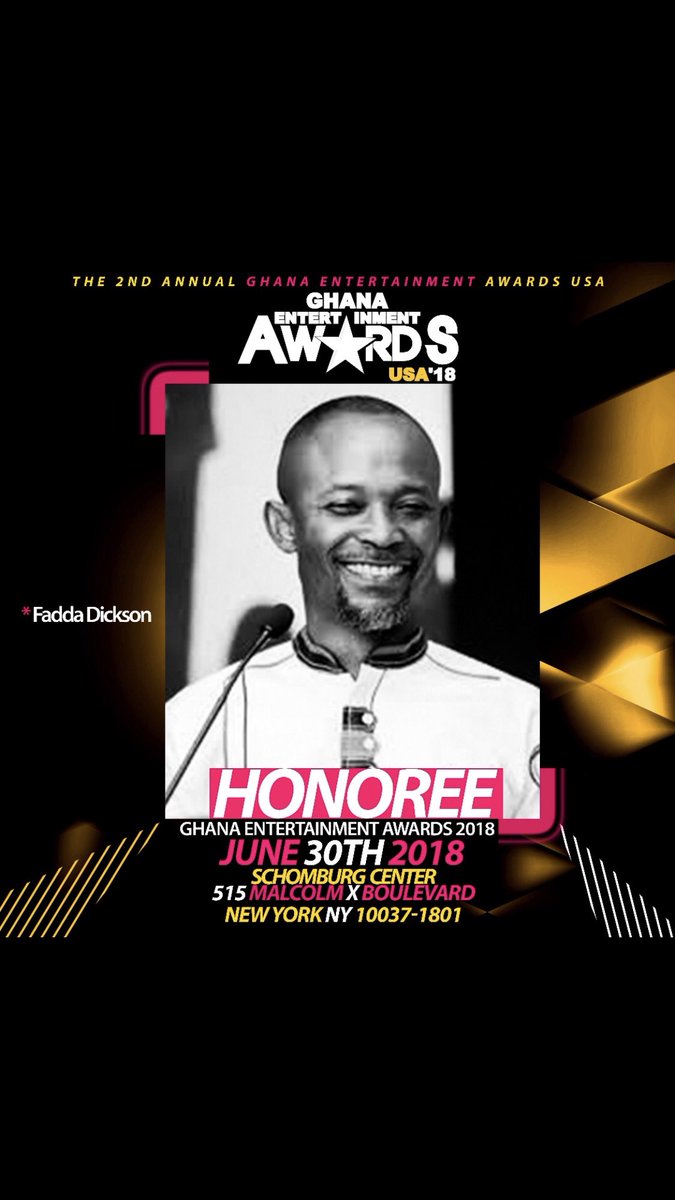geawardsusa's tweet photo. #MikeCooke, #FaddaDickson, #ZylofonBoss and #MrCNN to be honoured at Ghana Entertainment Awards USA -  https://t.co/tEI0dK3xCO https://t.co/65LrxJpNFJ