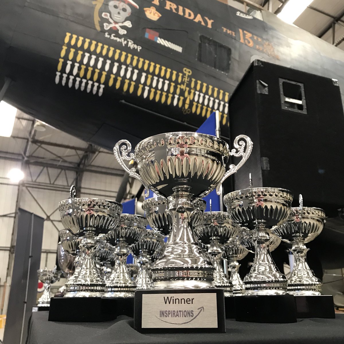 air_museum's tweet photo. A great day yesterday with all of the inspirational young engineers of the future with @NYBEP_STEM Here’s Halifax Friday the 13th keeping a watchful eye over the awards #STEMeducation #STEM https://t.co/Np5P6mBClQ