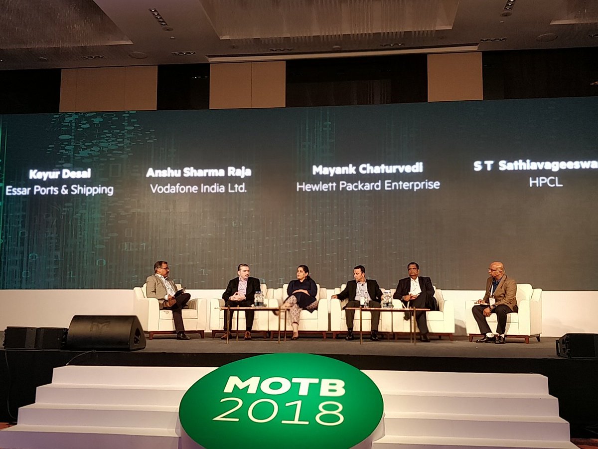 kingcoder's tweet image. Keyur talks about connected cows in Essar Agri business - analyse grazing patterns #HPEMoTB in panel discussion chaired by Rahul Neelmani