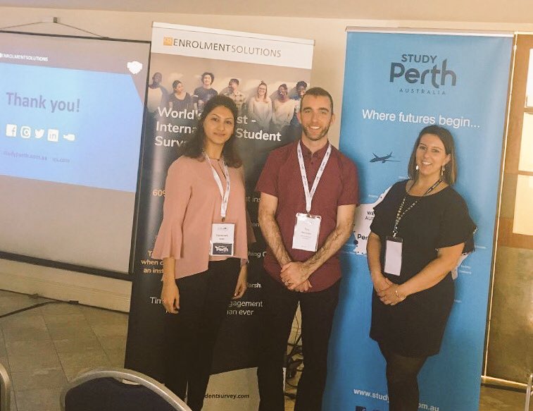 Fantastic week at #cisa2018 in Cairns! Presented alongside Tim from @QSEnrolmentS on some of our findings from the understanding the international student experience survey we are launching on the 12th July! @StudyPerth ✈️🎓 @CISA_National #LiveWorkPlayStudyPerth