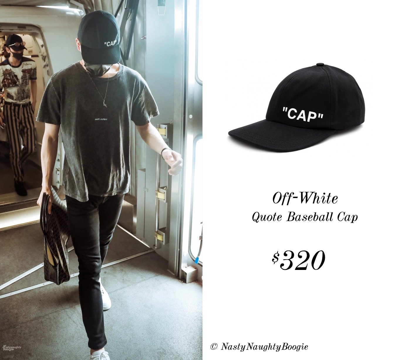 off white quote cap