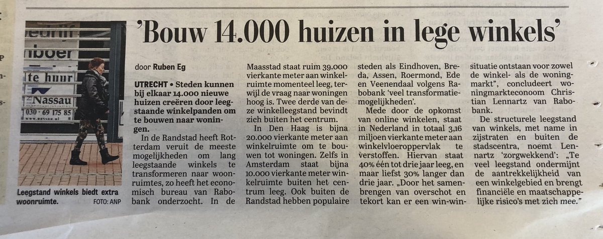 Transformeer veel (lege) winkels naar woonruimte. Senioren wonen graag in de binnenstad!