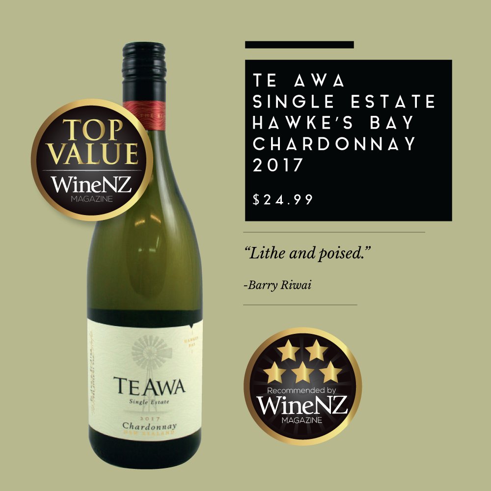 Brighten up your weekend with Te Awa Single Estate Hawke's Bay Chardonnay 2017. Complex, elegant, and very affordable for a 5 star chardonnay! #winenzmagazine #winenz #winelovers #TopValue #chardonnay #NZwine #wineoclock #winerecommendation #HawkesBay #wine #winetasting