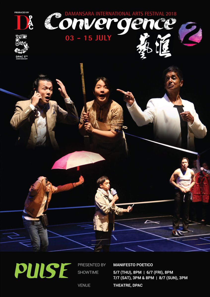DamansaraPAC's tweet photo. The Damansara International Arts Festival #DIAF2018 will be held from July 3rd to 15th, 2018. The performance list is particularly exciting, bringing together artists from France, Japan, the United Kingdom, South Korea, Greece, China, USA, Mozambique, and Malaysia #DPAC #DIAF18 https://t.co/JZ3XcbGpmd