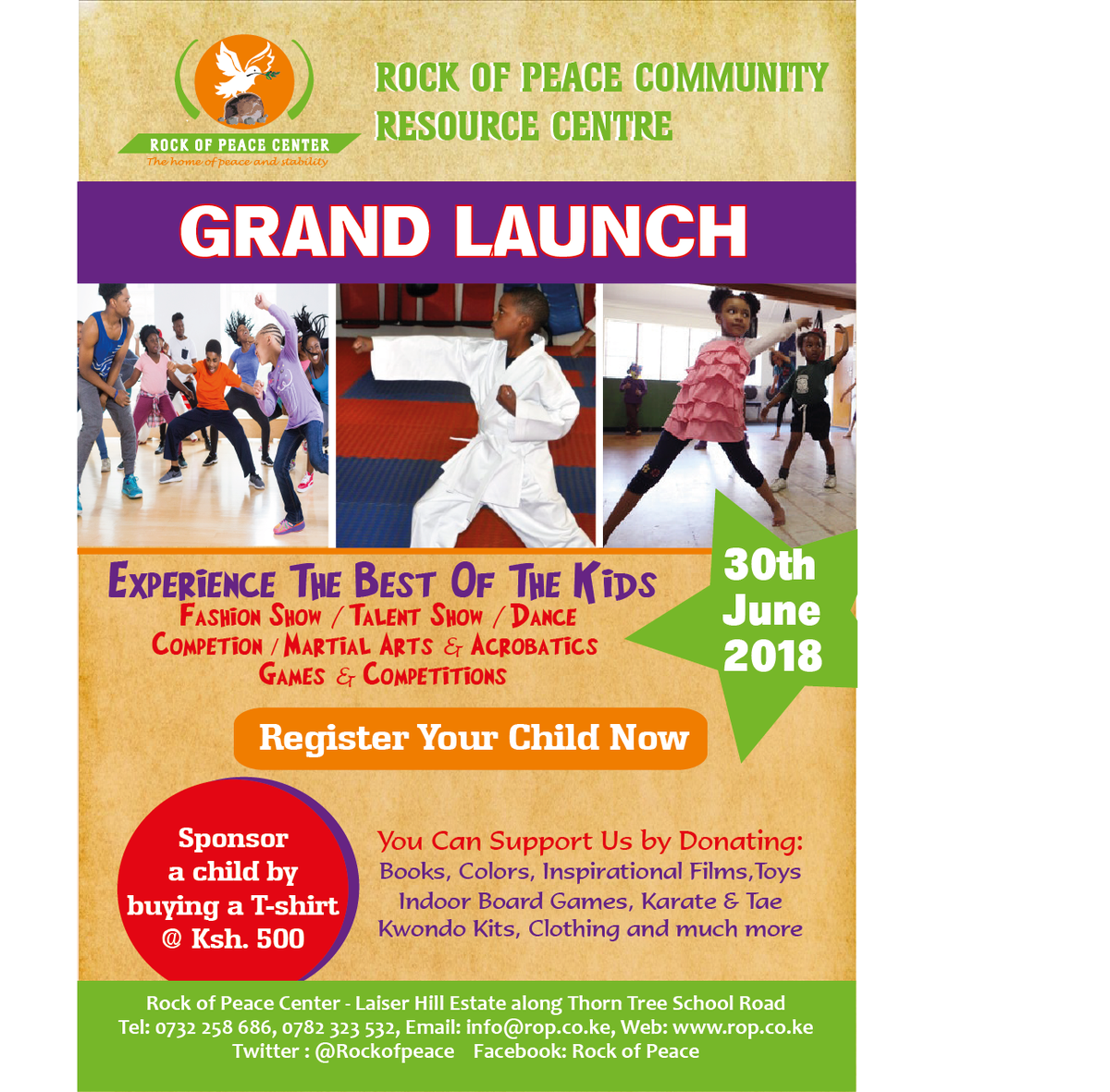 RuothWinga's tweet image. #RockofPeace launch,we invite everyone for the launch tomorrow at the Rock of Peace centre from 10am-4pm.