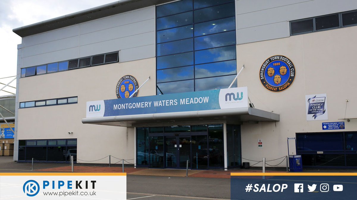 shrewsburytown's tweet photo. HOSPITALITY: Welcome to @mpftnhs @Dechra @Cambian_Group and @eddiehallWSM who are using our facilities at the Montgomery Waters Meadow today #salop https://t.co/rzMvUqKkAh