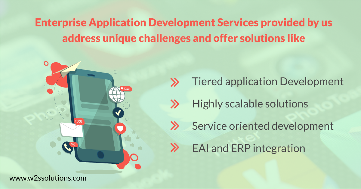 w2ssolutions's tweet image. #EnterpriseApplicationDevelopment Services provided by us address unique challenges and offer solutions like,
✔ Tiered application Development
✔ Highly scalable solutions
✔ Service-oriented development
✔ EAI and ERP integration
Visit: goo.gl/rGHkB1 #w2ssolutions