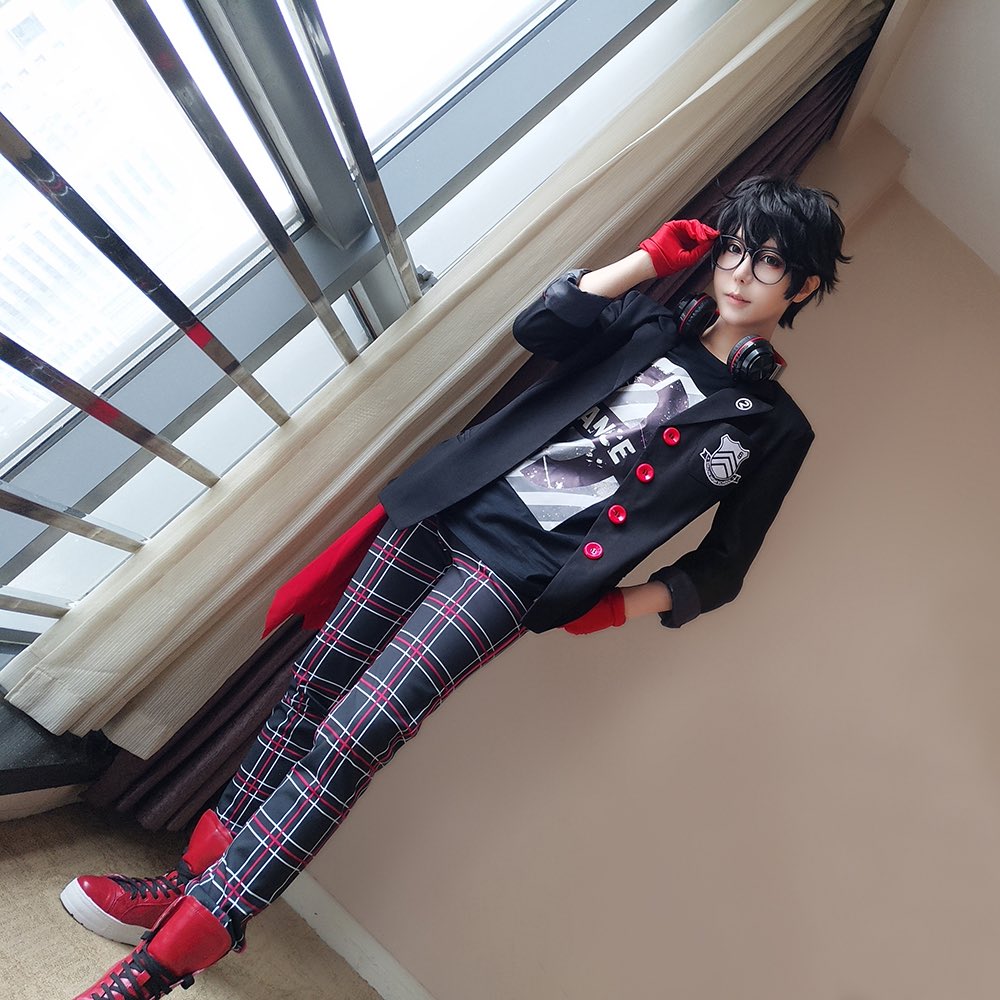 #cosplay コ ス プ レ #persona5D 女 神 异 闻 录 5D ペ ル ソ ナ 5D #joker ジ ョ-カ- #amamiyar...