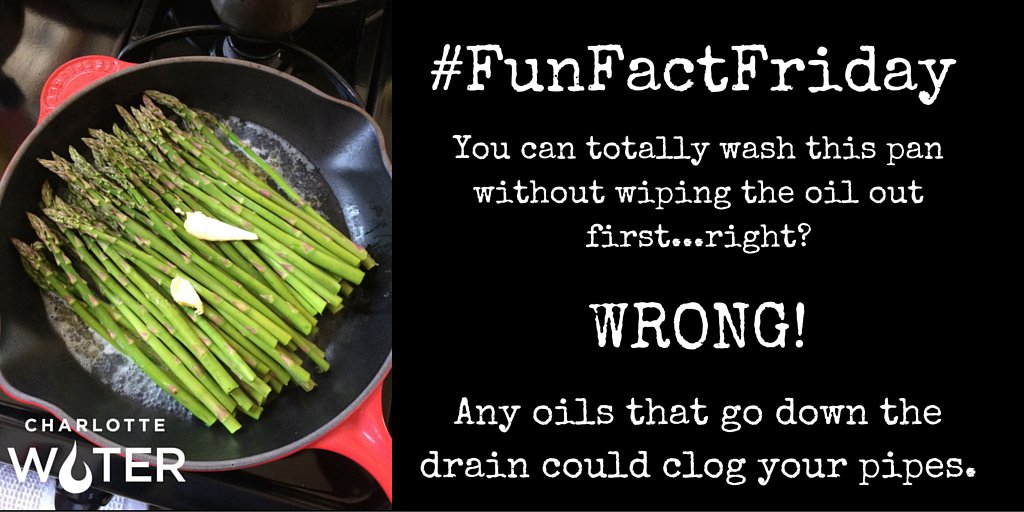CLTWater's tweet image. #funfactfriday #nogrease #flowfree