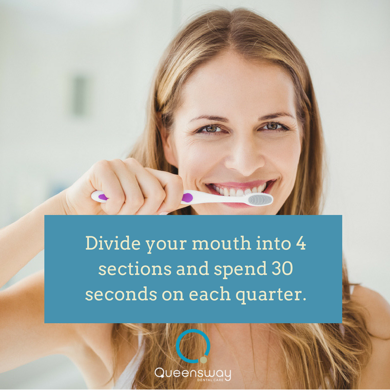Q_dentalcare's tweet image. #Teethtip to make sure you cover every section when brushing.